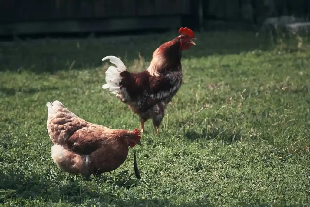 Gallo y gallina